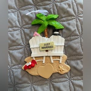 Just Married Christmas Ornament